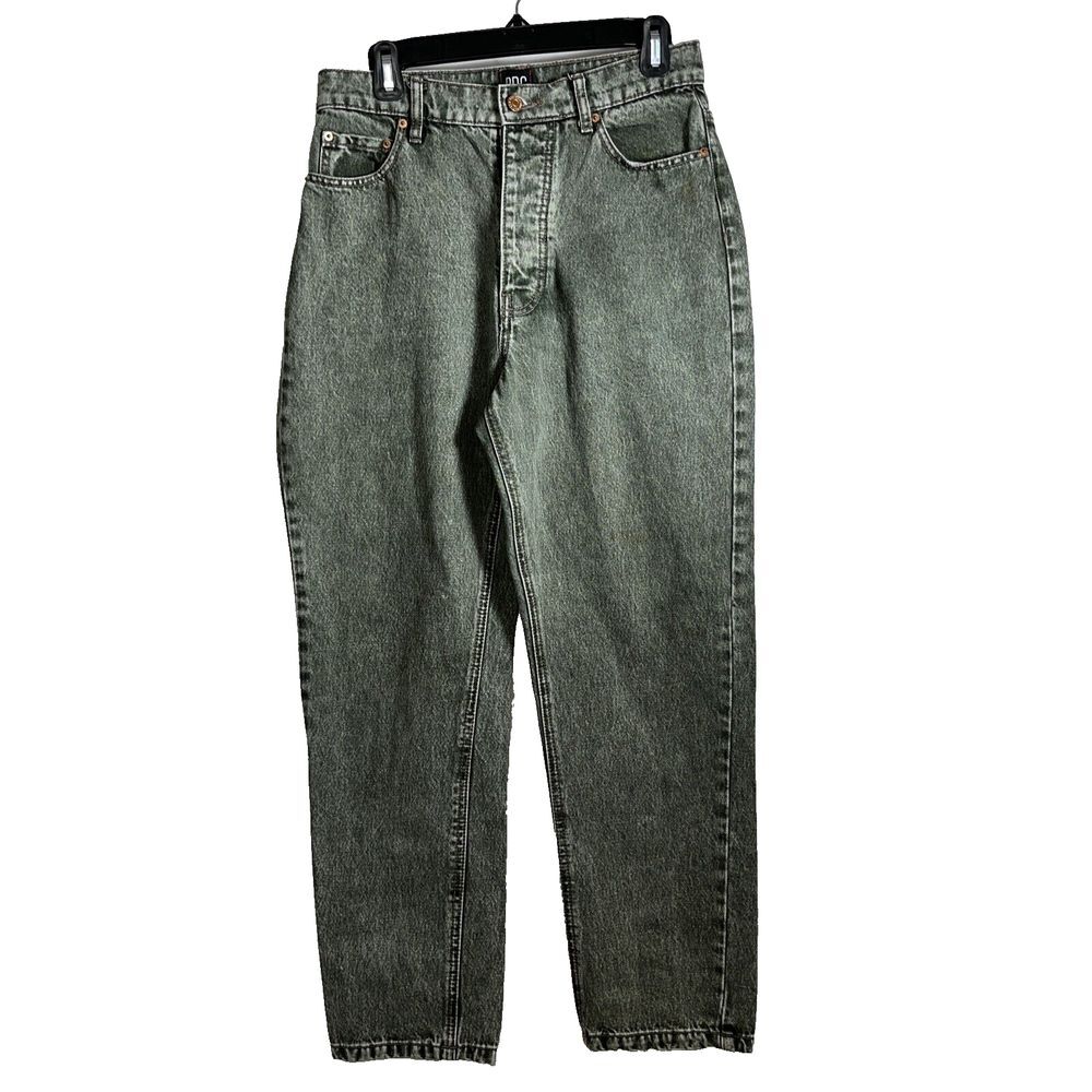 Urban Outfitters BDG Button Up Slim Straight Jeans Women's 30 Stone Washed Olive